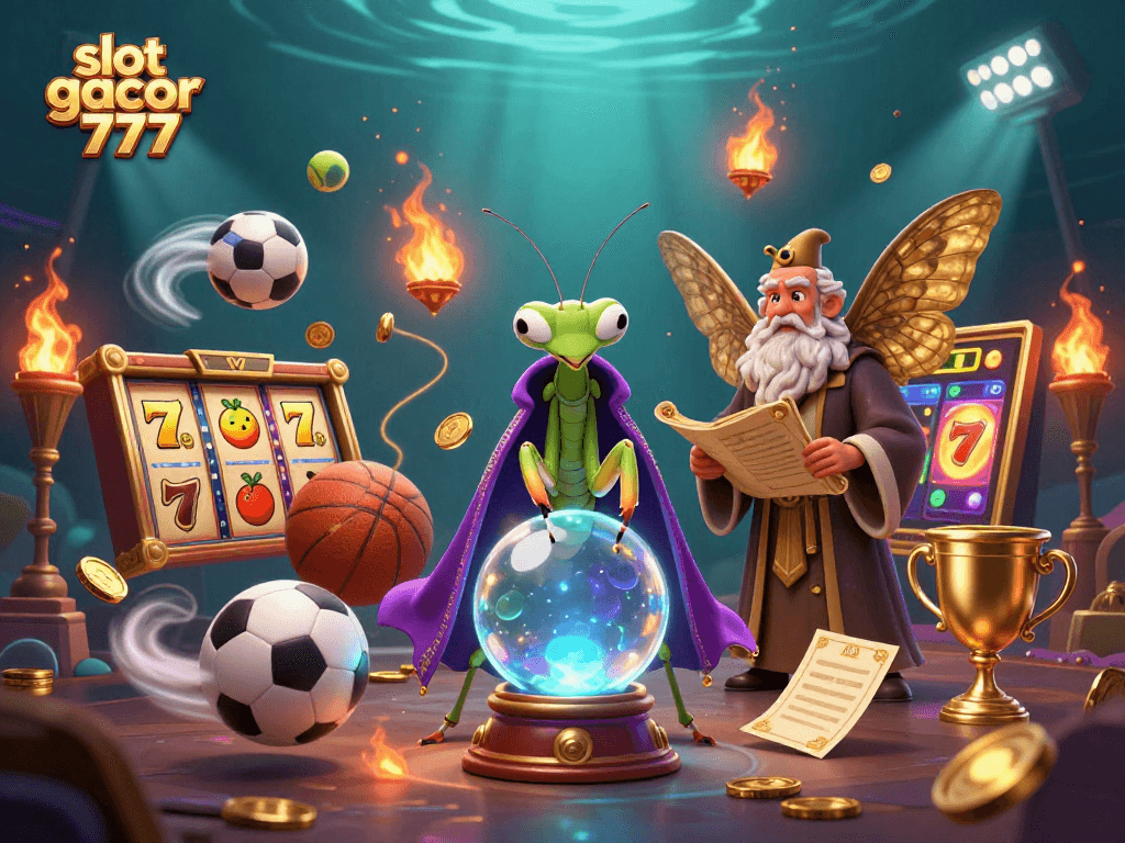 Engage in thrilling slots action with slot gacor 777, featuring dynamic characters and vibrant casino elements.