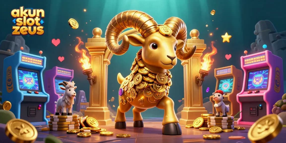 Play exciting games at akun slot zeus with vibrant 3D graphics and casino-themed elements!