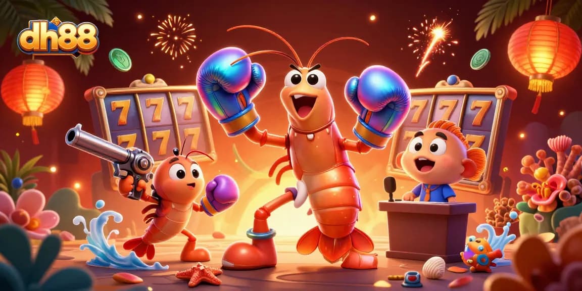 dh88 captivates players with vibrant casino gaming action featuring a mantis shrimp champion.