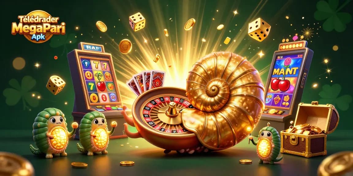 Télécharger MegaPari Apk et jouez avec le nautilus géant et d'autres personnages dans un casino animé