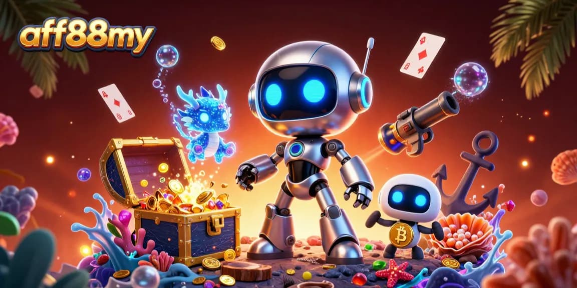 Engage in thrilling gaming adventures with afb88my featuring vibrant 3D heroes and underwater treasures.