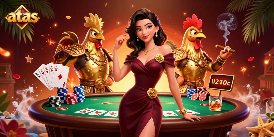 Experience the excitement of the atas casino with vibrant poker dynamics and engaging characters.