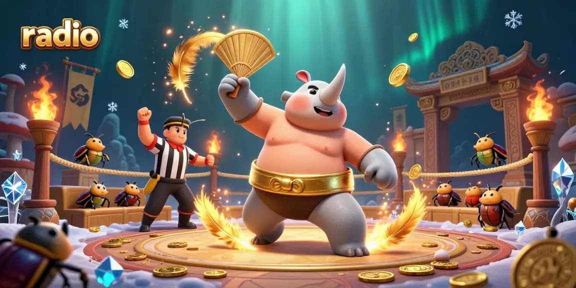 Join the excitement at radio with beetle sumo champions and vibrant casino elements.