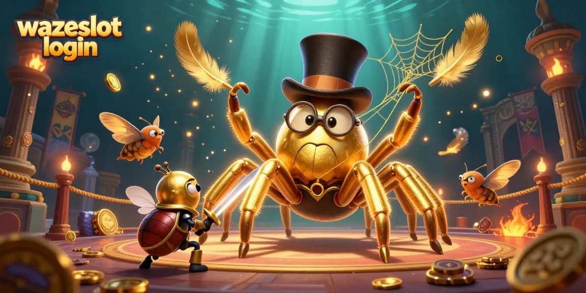 Experience thrilling action and rich visuals with Wazeslot login in this engaging casino illustration.
