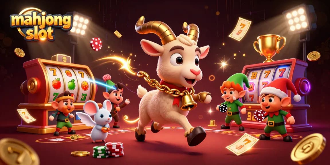 Engage in a thrilling mahjong slot experience with dynamic symbols and characters in an action-packed casino.
