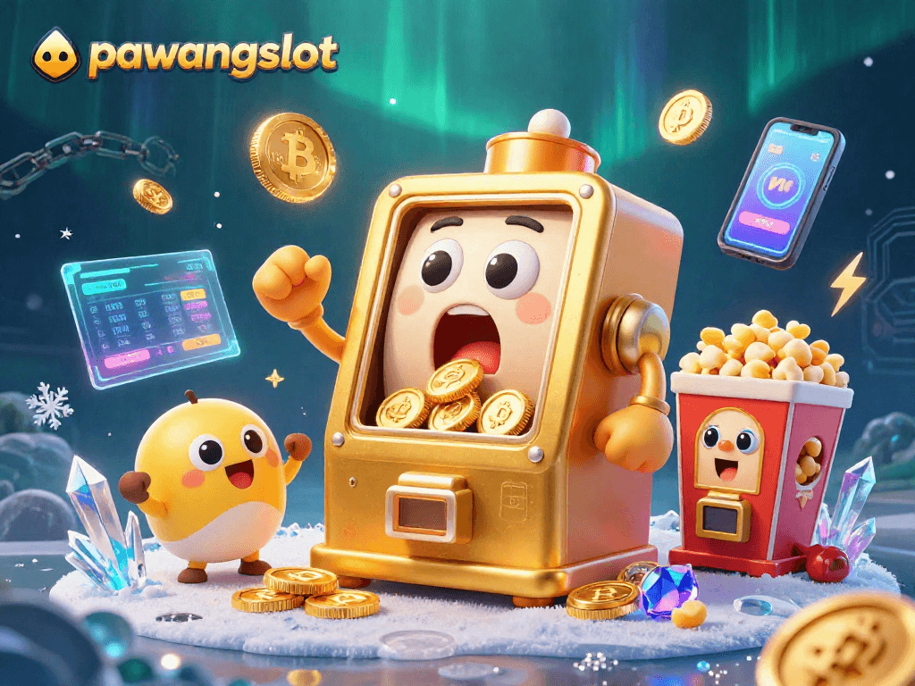 Pawangslot menghadirkan mesin slot emas beraksi dengan koin berlimpah, memukau para pemain.