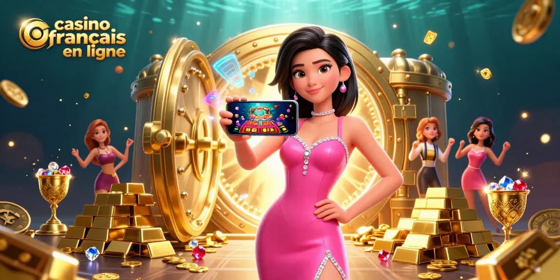 Vivez l'excitation du casino français en ligne avec un jeu de croupier en direct affiché sur un smartphone.