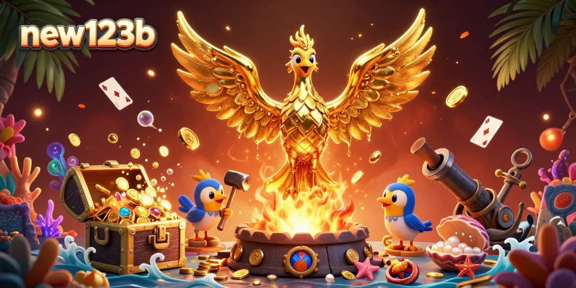 Engage with exciting new123b gaming adventures featuring eye-catching casino elements and dynamic characters.
