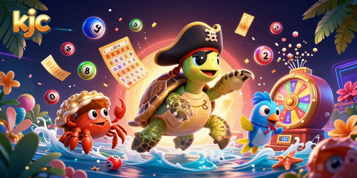 Experience thrilling gaming with kjc featuring vibrant lottery balls and dynamic casino elements.
