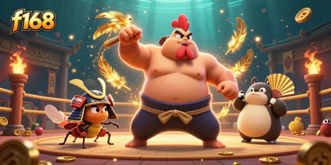 Experience the excitement of f168 with powerful characters in a vibrant gambling arena.
