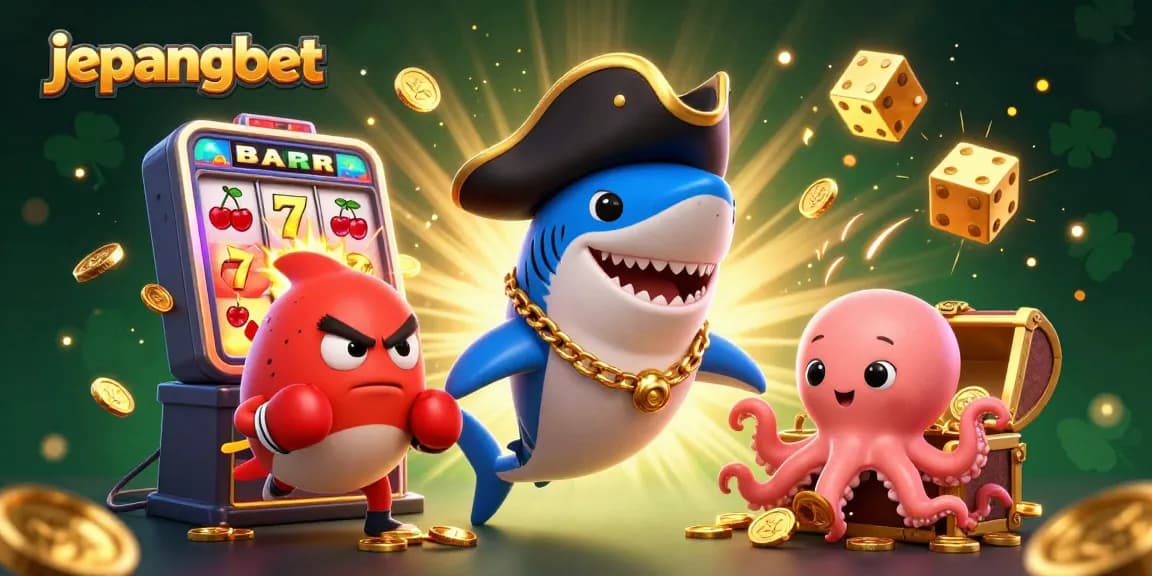 Experience thrilling wins with Jepangbet in a vibrant underwater casino scene packed with excitement.