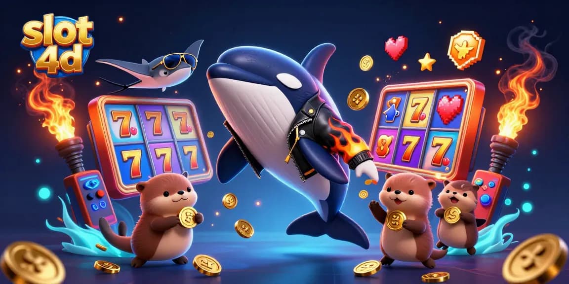 Spin the slot 4d reels with vibrant characters as they celebrate big wins amidst golden coins.