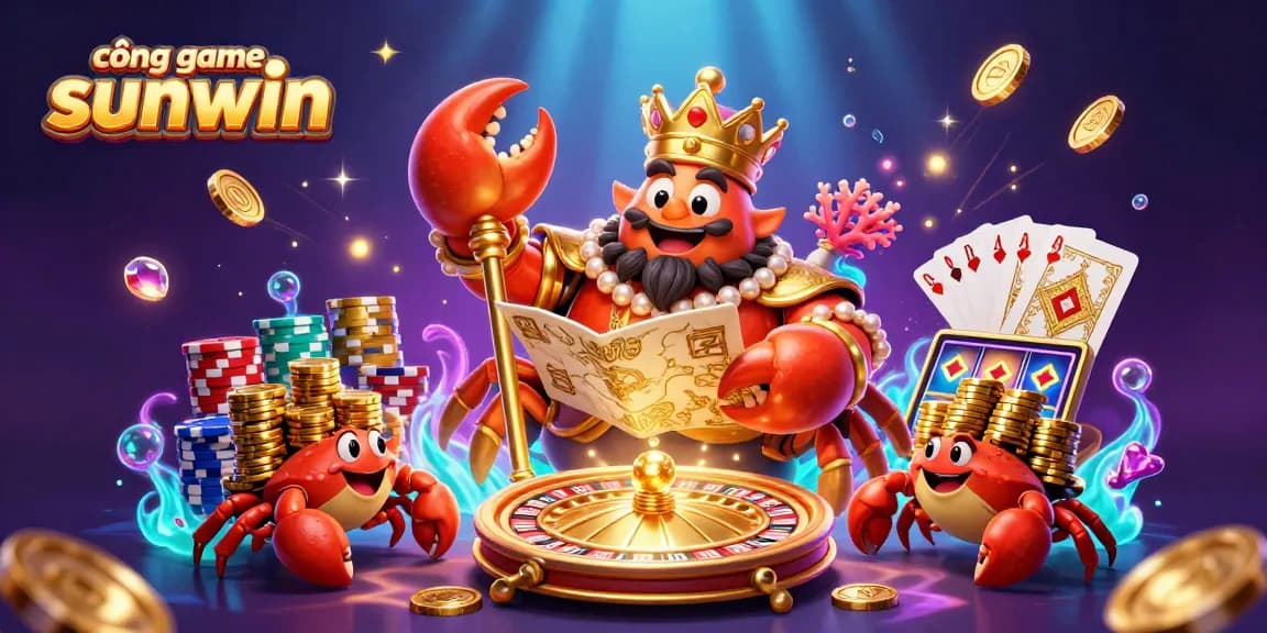 Experience thrilling adventures at cổng game sunwin with the golden crab emperor and exciting casino elements.