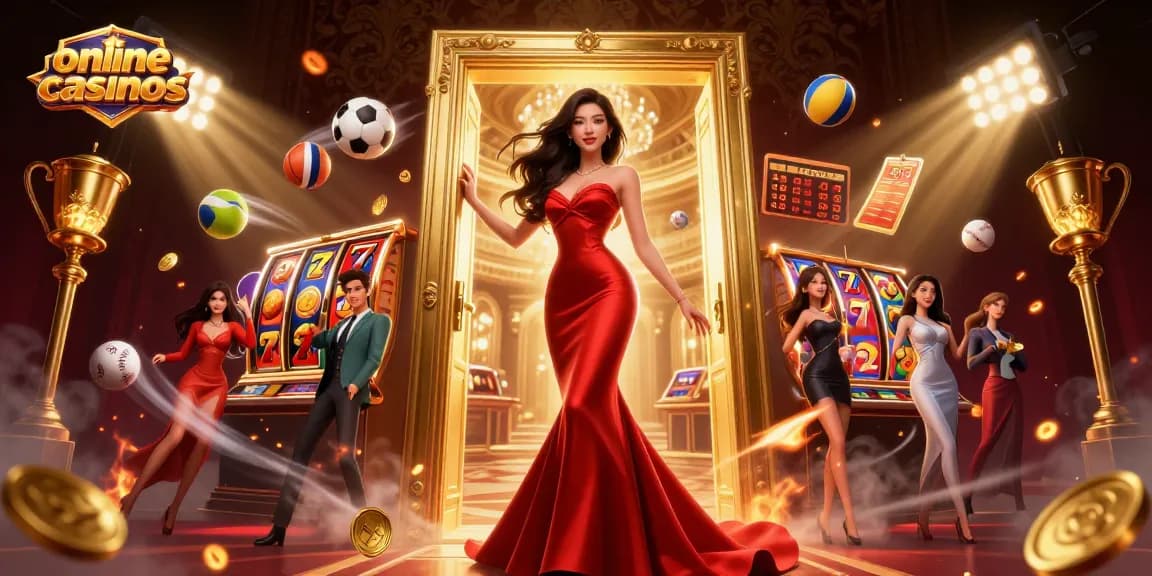Experience online casinos with a stunning 3D scene showcasing dynamic gaming elements and a captivating main character.
