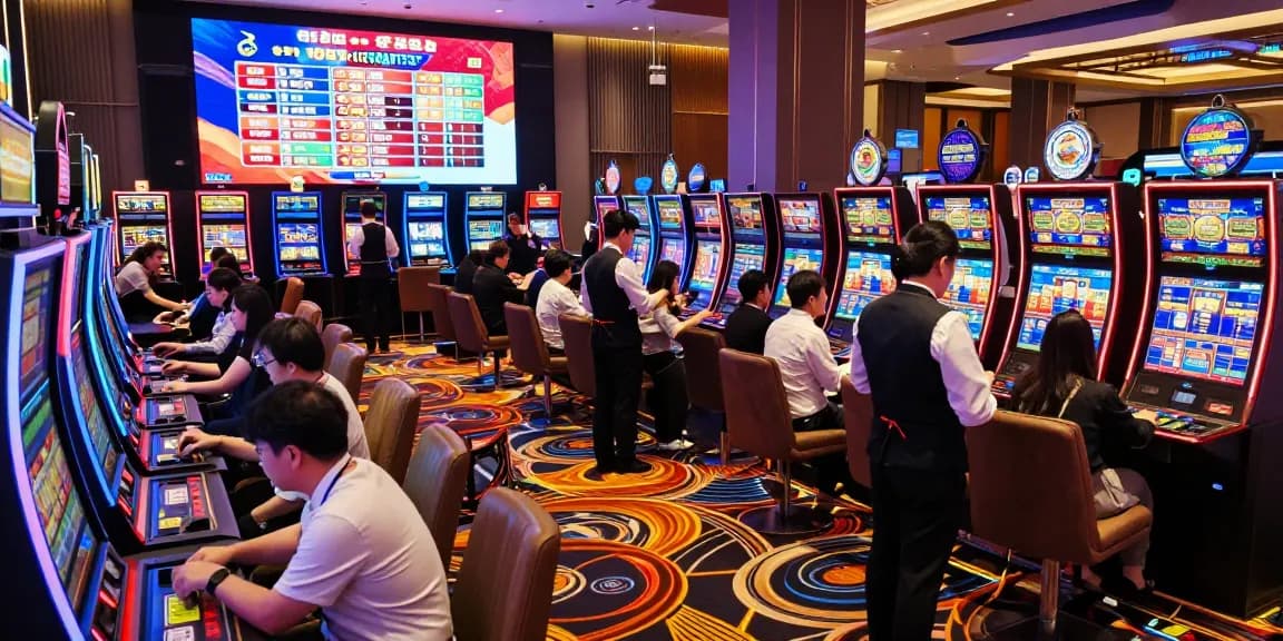 Korean casino backlinks thriving amidst a lively gaming scene filled with excitement and engagement