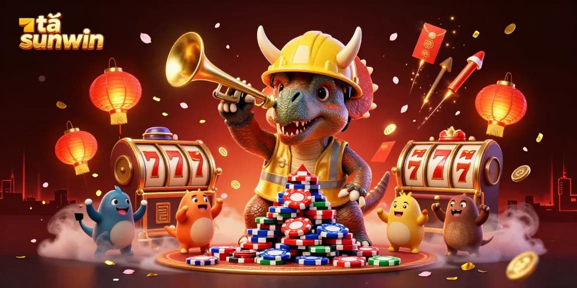 Tải sunwin effortlessly engages players with an exciting poker night celebration in a 3D illustration.