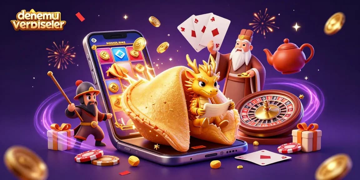 Engaging scene depicting denemebonusuverensiteler with cartoon characters and dynamic casino game elements in vibrant 3D.