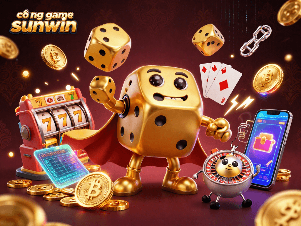 Engage in thrilling gameplay at cổng game sunwin, featuring vibrant characters and exciting slot elements.