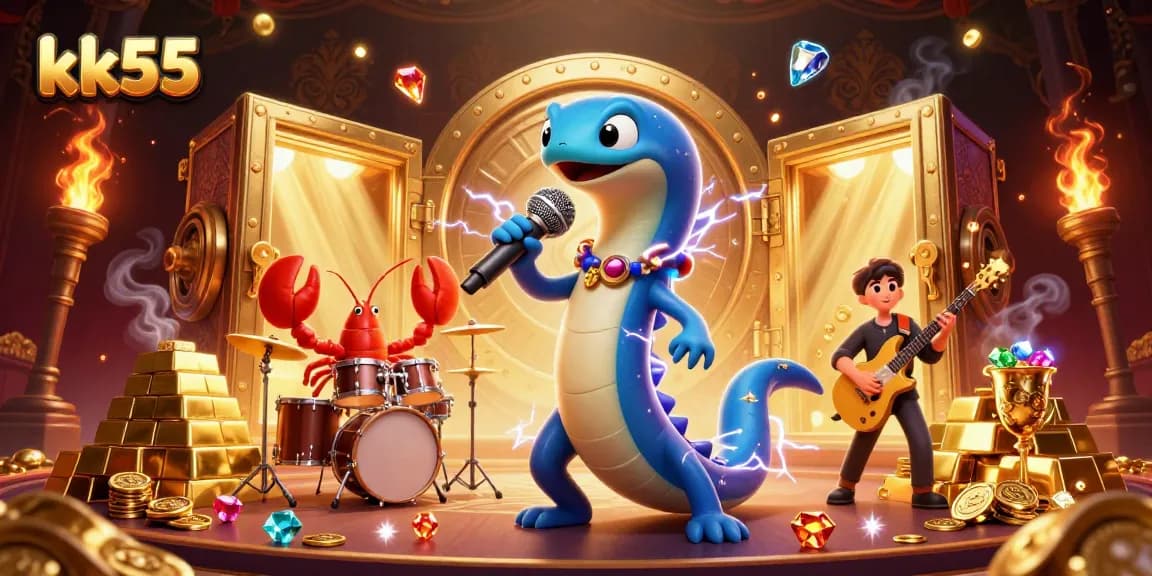 Experience thrilling gaming sessions at kk55 with an electric eel DJ and underwater treasures.