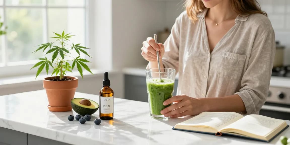 What is the legal vaping age in Cyprus? Discover natural wellness with CBD oil and fresh ingredients in a serene kitchen.