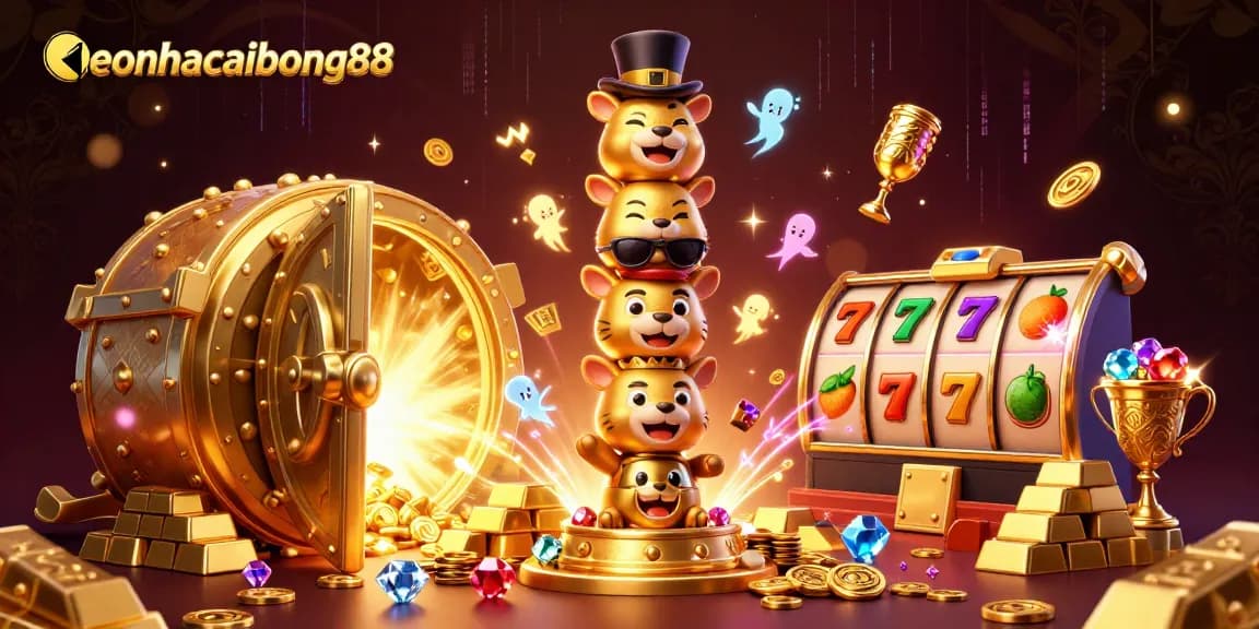 Engage with keonhacaibong88 through an exhilarating scene full of casino excitement and treasures.