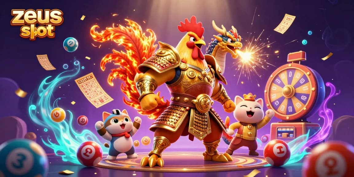 Experience the excitement of zeus slot with a vibrant 3D illustration showcasing thrilling game elements.