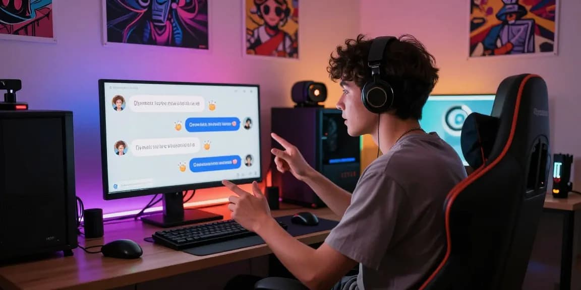 Engaging NSFW AI chat interaction in a cozy setting, showcasing playful exchanges.