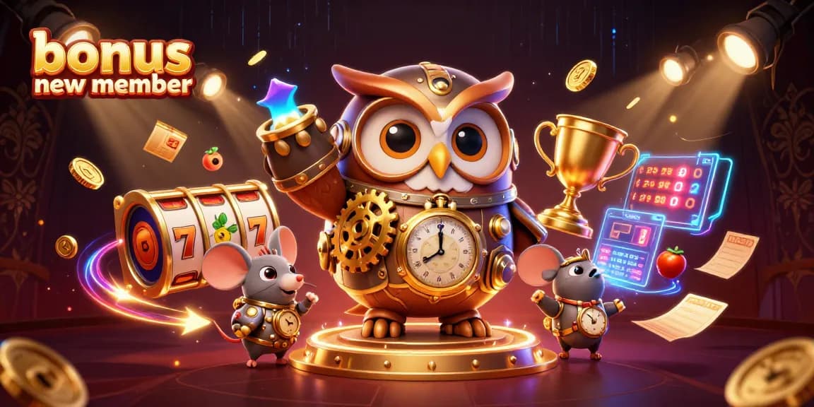 Engage with bonus new member promotions at an iconic casino depicted in 3D illustration.