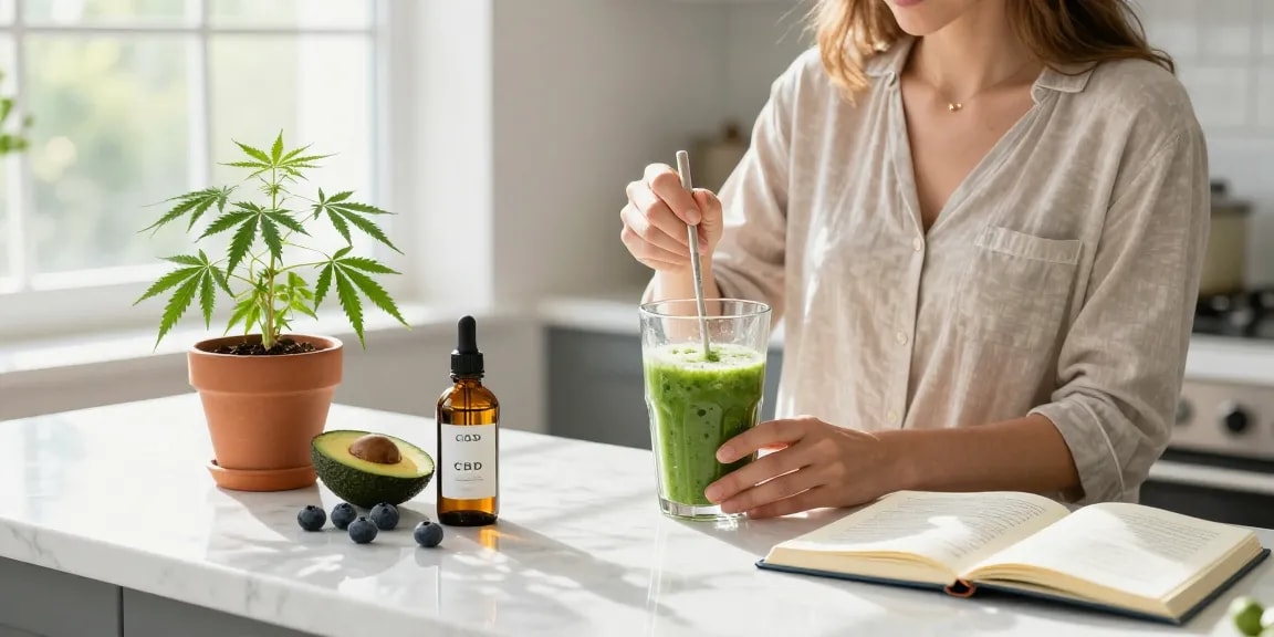 What is the legal vaping age in Cyprus? Discover natural wellness with CBD oil and fresh ingredients in a serene kitchen.