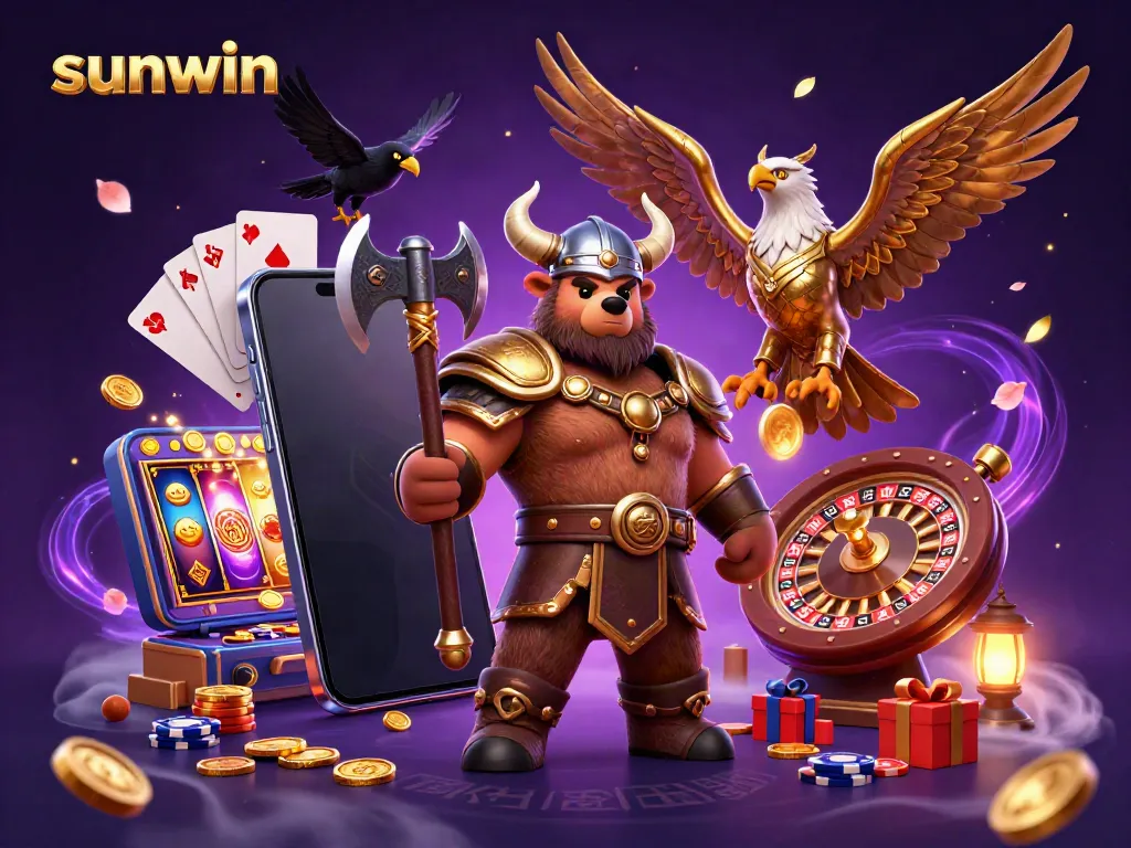 Engage with sunwin's thrilling gaming universe featuring vibrant characters and dynamic slot displays.