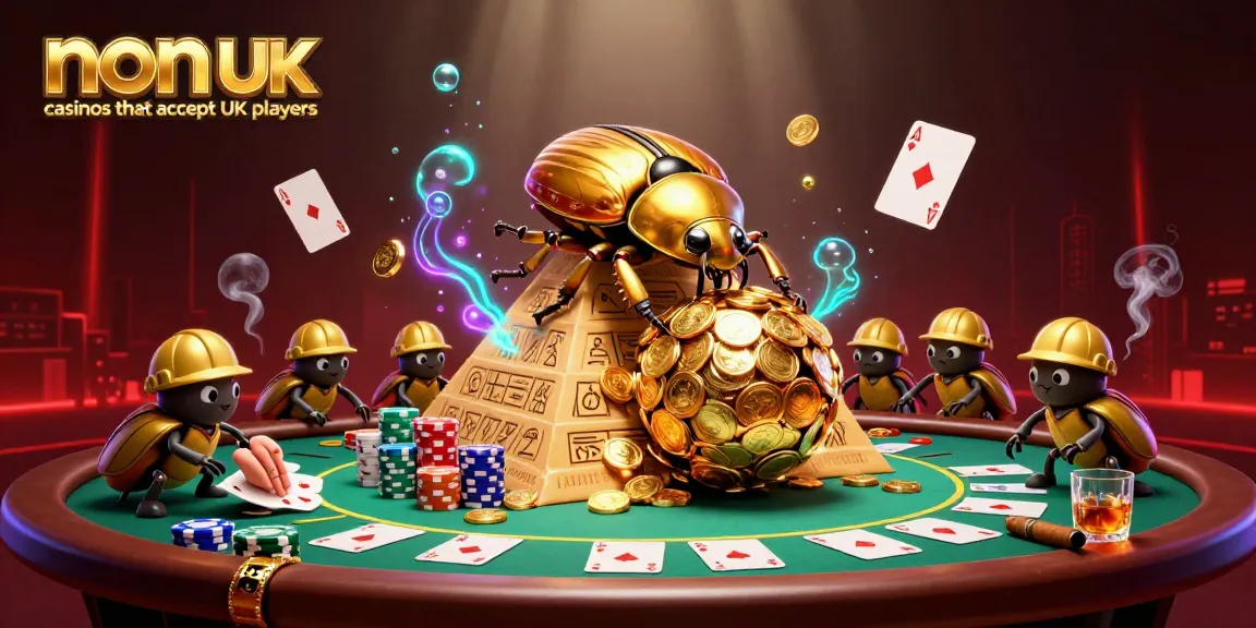 Experience exciting gameplay at non UK casinos that accept UK players with vibrant 3D art and casino elements.