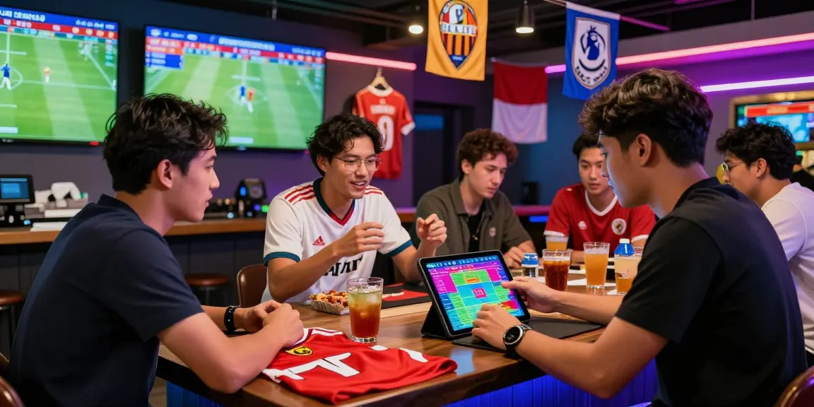 Engaged bettor placing a Taruhan Mix Parlay Bola88 bet in a lively sportsbook table atmosphere.