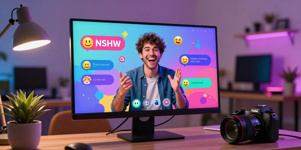 Engaging NSFW AI chat experience in a vibrant home office setting.