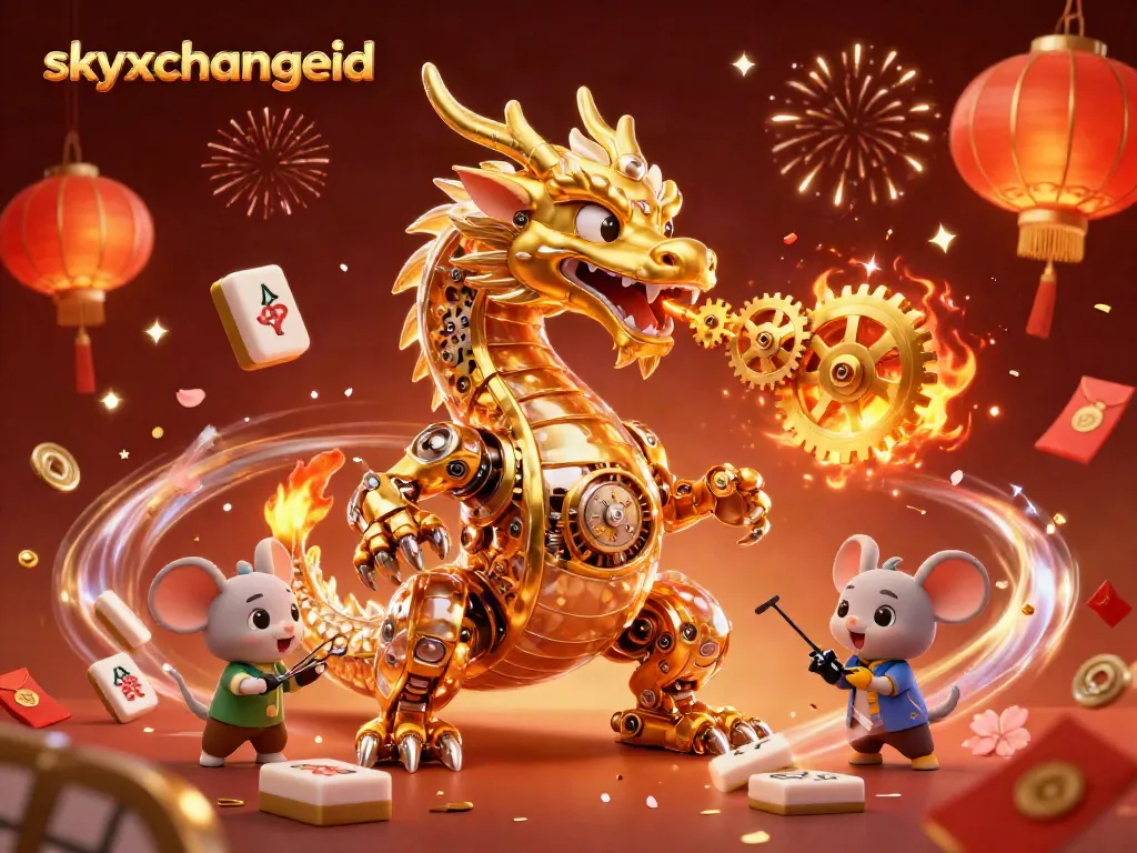 Experience thrilling gaming with skyxchangeid for exclusive betting on a golden dragon-themed casino.
