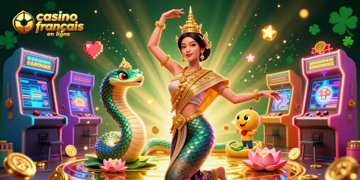 Experience the thrill of casino francais en ligne with vibrant characters and gaming elements in an engaging digital scene.