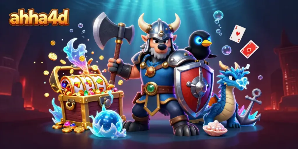 Ahha4d menghadirkan tampilan menarik di dunia slot online dengan tampilan karakter yang penuh aksi.