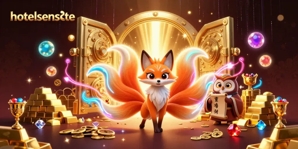 Join hotelsensunte for thrilling online slot action featuring vibrant characters and treasures.