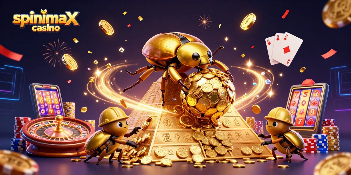 Juega en el casino Spinimax con emocionantes tragaperras de oro y acción vibrante.