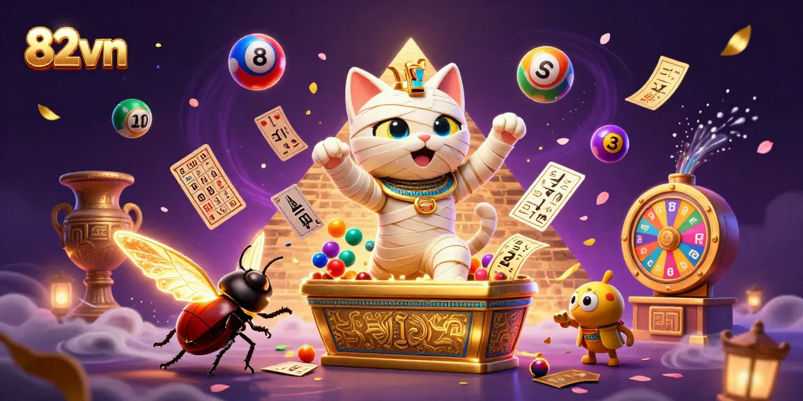 Engage in thrilling gambling at 82vn with a vibrant casino scene featuring rich game elements and characters.
