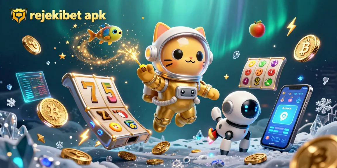 Experience exciting wins with rejekibet apk in this vibrant, dynamic 3D casino scene featuring fun characters and game elements.