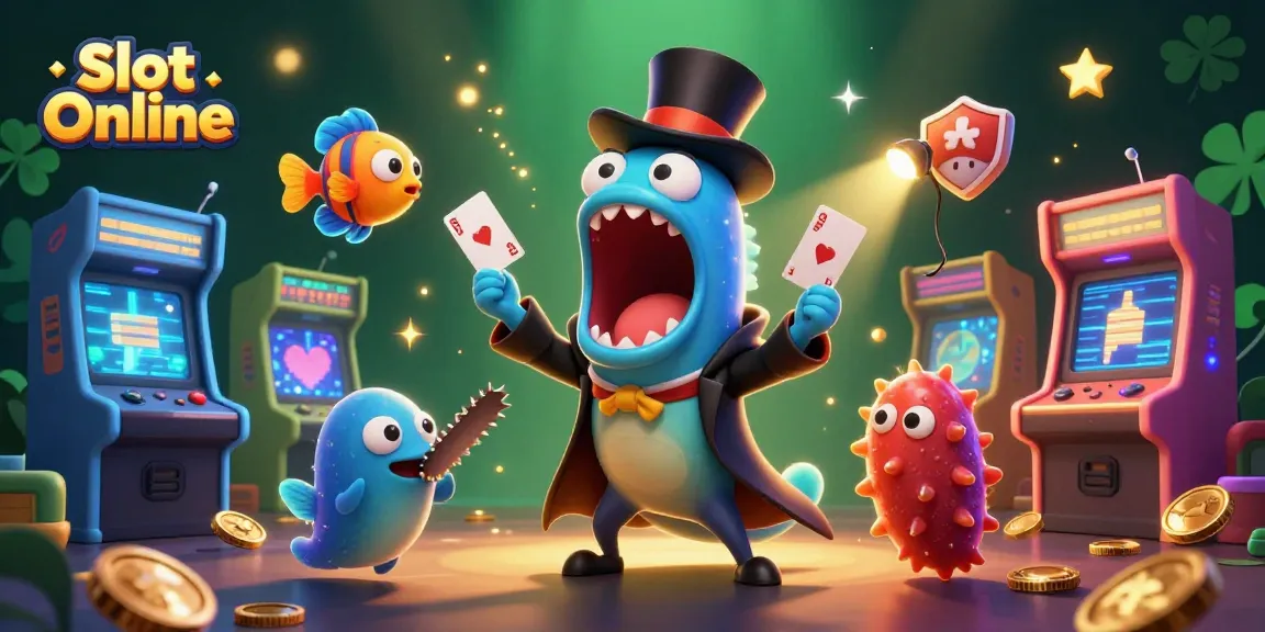 Engage with thrilling Slot Online games featuring colorful characters and dynamic casino elements in a magical underwater scene.