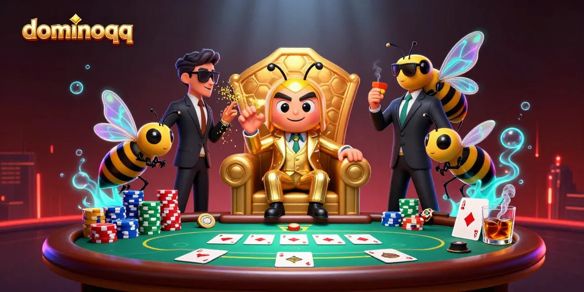 Engage in thrilling dominoqq gameplay with dynamic poker elements and vibrant visuals.