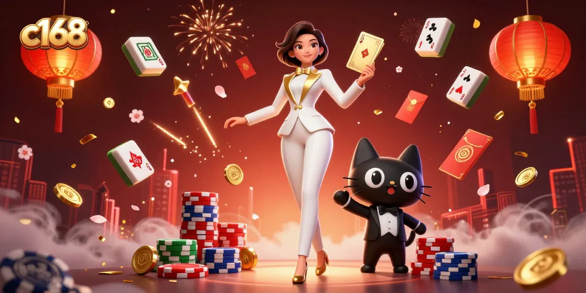 Experience thrilling gameplay at c168 with a glamorous dealer and exciting casino elements.