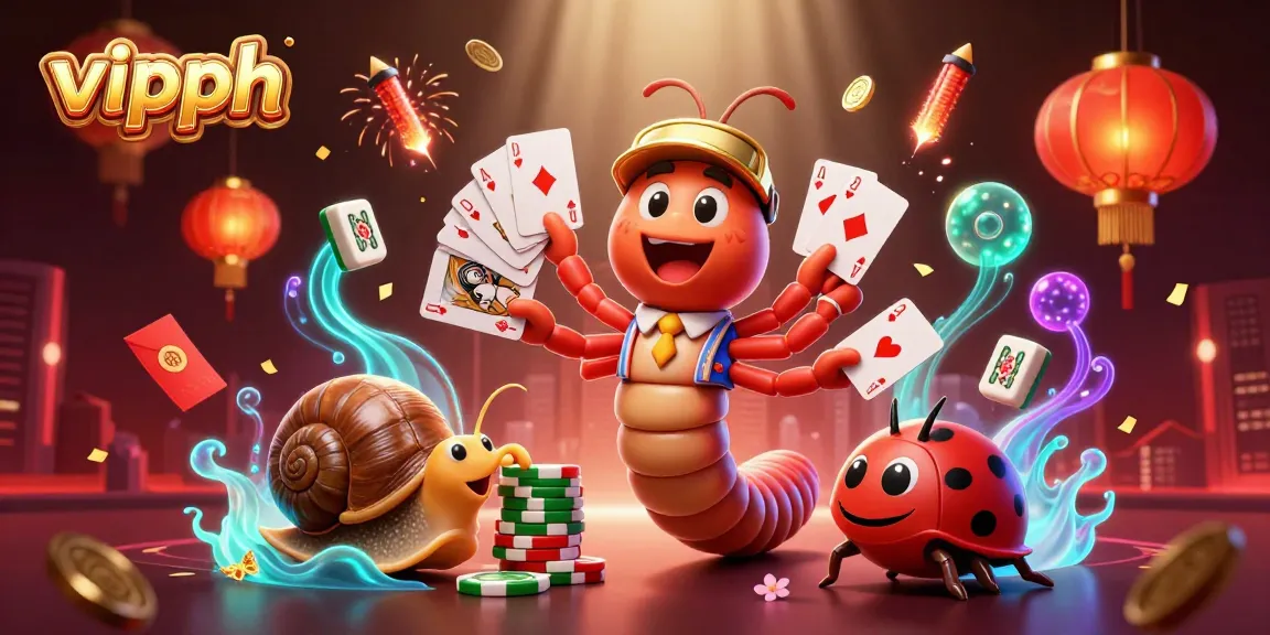 Experience the vibrant gaming atmosphere at vipph with a dynamic dealer and high-rolling snail in action.